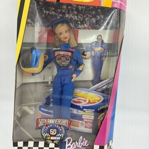 Barbie NASCAR 50th anniversary In Box